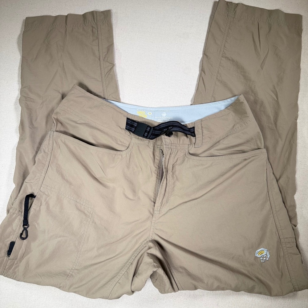 Mountain Hardwear Mens M Articulated Hiking Pants Nylon Belted Comfort Waist - Picture 6 of 16